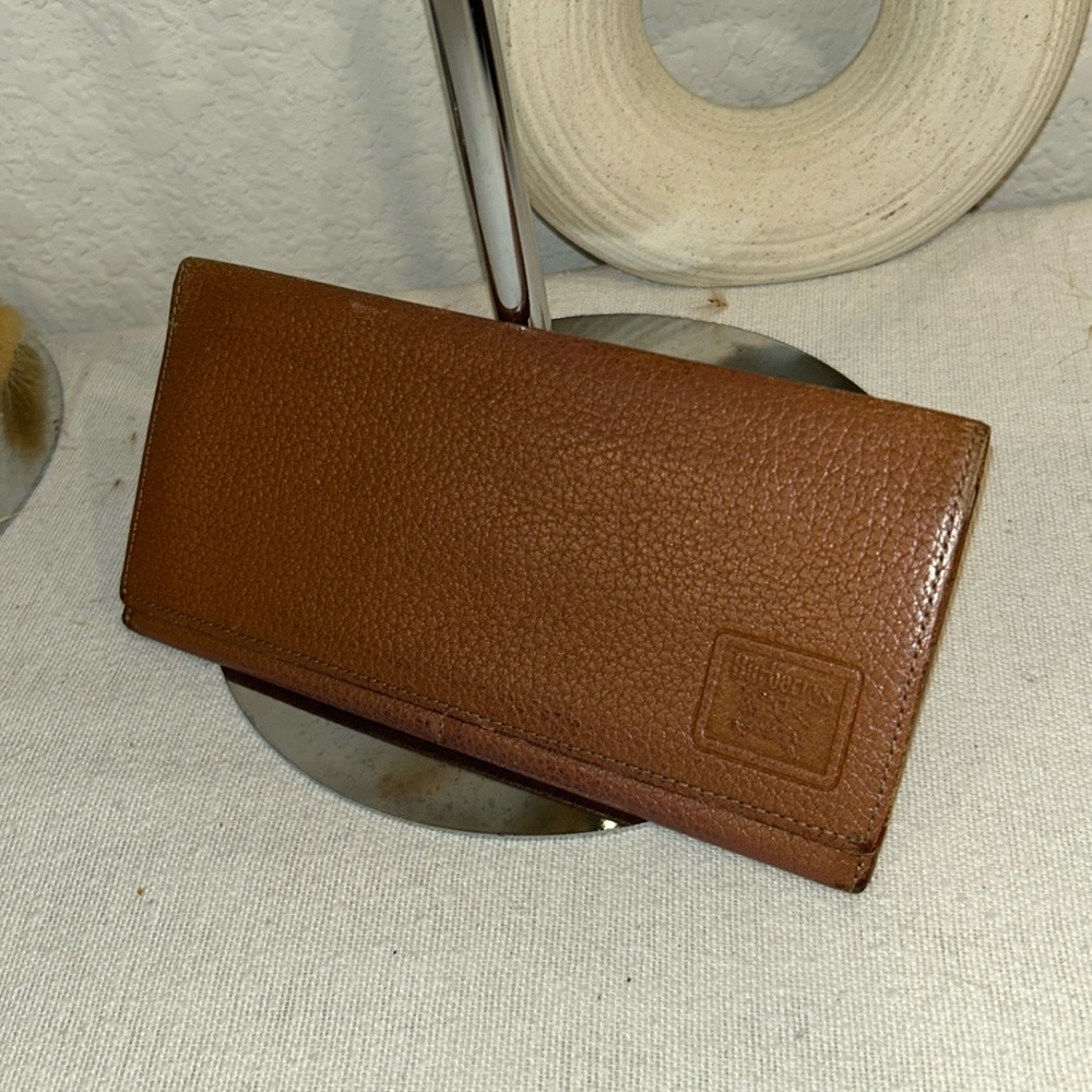 Authentic BURBERRY Leather BiFolding Long Wallet